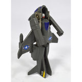 Vintage TONKA GOBOTS "MACH-3" Guardian Robot #65 JET FIGHTER PLANE w/ CARD-BACK!