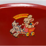 Vintage KIDD-E-BARRO Lot of 2! *NOS* Child/Kid TOY WHEELBARROWS by AMSCO Rare!!