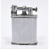 Antique MONROE "LIFT-ARM" LIGHTER w/ Working BANNER "SHOCK PROOF" CLOCK Art Deco