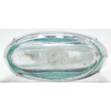 Antique GLASS LIQUOR BOTTLE Mini 3.75" MINIATURE POCKET FLASK Whiskey Hip Nipper