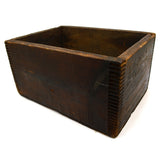 Vintage "NEVERSLIP CALKS" WOODEN CRATE Finger-Jointed WOOD BOX New Brunswick, NJ