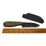 Vintage SHADOW TECH KNIVES Green Micarta STK SPEAR POINT KNIFE + Scabbard/Sheath