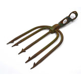 Vintage LARGE FROG SPEAR HEAD (Only) 5-Tine/Prong EEL FISHING FORK Great Patina