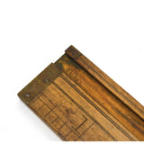 Vintage LUFKIN No. 016 BOXWOOD & BRASS CALIPER 6" Pocket Slide-Rule GREAT PATINA