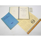 Vintage MACHINIST "JOHN ROYLE" Handwritten DESIGN/LOG BOOK + Industrial Ephemera