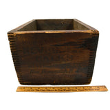 Vintage "NEVERSLIP CALKS" WOODEN CRATE Finger-Jointed WOOD BOX New Brunswick, NJ