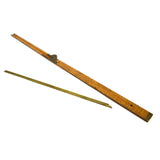 Antique STANLEY 24" FOLDING BOXWOOD RULE No. 6 w/ 12" BRASS SLIDE 19th C. Ruler!