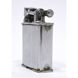 Antique MONROE "LIFT-ARM" LIGHTER w/ Working BANNER "SHOCK PROOF" CLOCK Art Deco