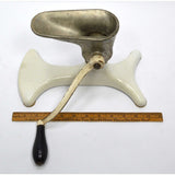 Antique ENTERPRISE GRINDER Meat/Fruit? WHITE PORCELAIN Base Mrk'd "PART K-2694"