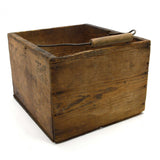 Vintage WOODEN FRUIT CRATE w/ Rare Handle "BONNER'S SEEDLESS RAISINS" California