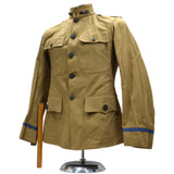 Antique N.J.R. INFANTRY BLOUSE Lieutenant WWI ERA Blue Stripes LT JACKET-UNIFORM