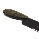 Vintage SHADOW TECH KNIVES Green Micarta STK SPEAR POINT KNIFE + Scabbard/Sheath