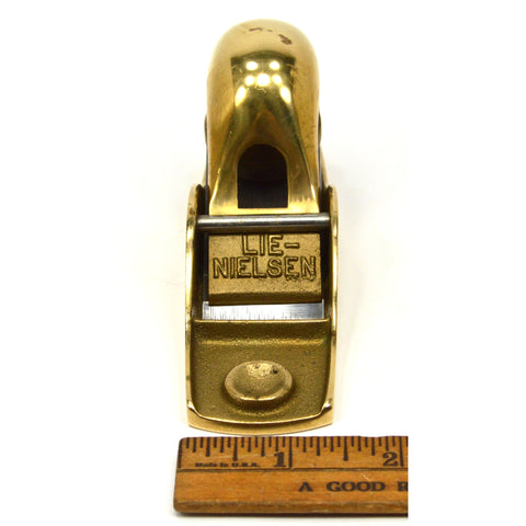 Lovely LIE NIELSEN 'TRIMMING BLOCK PLANE' No 103 Standard Low Angle BRONZE/BRASS
