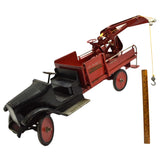 Antique BUDDY L "WRECKING TRUCK" No. 209 Pressed Steel TOW TRUCK Rare Wrecker!!