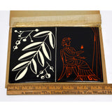 Antique SALESMAN SAMPLE(?) Painted Tile/Panel "COLUMBIAN ART METAL WORKS" (4of8)