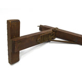 Antique CARPET STRETCHER TOOL Original Sticker "IRA P. WARNER'S CELEBRATED" Wood