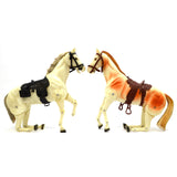 Vintage 1970's LONE RANGER Lot of 6 ACTION FIGURES + 2 HORSES Tonto CLOTHES Rare