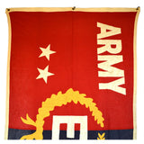 Vintage ARMY-NAVY "E" AWARD 8 Foot PENNANT FLAG + Book & Letters J. ROYLE & SONS