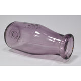 Vintage DAIRY / MILK BOTTLE Blank Slug Plate "ONE PINT" Medium AMETHYST GLASS