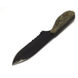 Vintage SHADOW TECH KNIVES Green Micarta STK SPEAR POINT KNIFE + Scabbard/Sheath