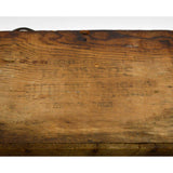 Vintage WOODEN FRUIT CRATE w/ Rare Handle "BONNER'S SEEDLESS RAISINS" California
