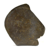 VTG/Antique BRASS-BRONZE HORSE-HEAD PAPERWEIGHT 3", 12.8 oz. Charm TRINKET Decor