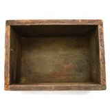 Vintage "NEVERSLIP CALKS" WOODEN CRATE Finger-Jointed WOOD BOX New Brunswick, NJ
