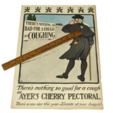 Antique FULL PAGE COLOR PRINT AD 11x16 Advertising "AYER'S CHERRY PECTORAL" Rare
