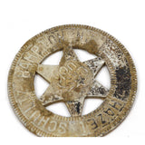 Vintage GOOD LUCK CHARM BADGE "LUCKY" by "HAZEL SCHULTZ...HAMPTON, NJ" c.1923