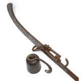 Antique CAST IRON STEELYARD SCALE / BEAM BALANCE 0-80 Range w/ ORIGINAL WEIGHT!