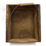 Vintage WOODEN FRUIT CRATE w/ Rare Handle "BONNER'S SEEDLESS RAISINS" California