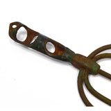 Vintage LARGE FROG SPEAR HEAD (Only) 5-Tine/Prong EEL FISHING FORK Great Patina