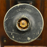 Antique WESTERN ELECTRIC OAK WALL PHONE No. 317-H Cathedral-Top KELLOGG c.1907