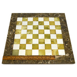 Vintage SEMI-PRECIOUS STONE CHESS/GAME-BOARD 16.5" w/ 1.5" Quartz-AGATE-Marble??