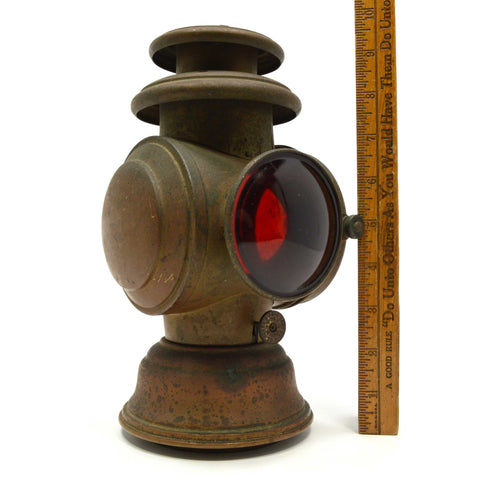 Antique STAGECOACH LIGHT "WESTCHESTER TAIL No. 3" by "N.Y COACH & AUTO LAMP CO."
