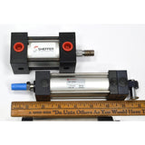 New! PNEUMATIC CYLINDER LOT of 5 AIR CYLINDERS + 2 VALVES! Norgren SMC Numatics