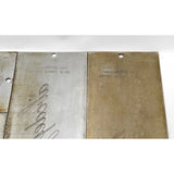 Antique "CRONITE" ENGRAVING FONT PLATE Lot of 10 Plates for ENGRAVER/PANTOGRAPH