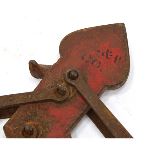 Vintage CAST IRON STEELYARD SCALE / BEAM BALANCE 0-150 Range w/ ORIGINAL WEIGHT!