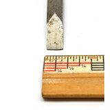 Antique JAMES SWAN MORTISE 3/8" SOCKET CHISEL Mortising Tool 8" BLADE 11.5" ovrl