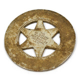 Vintage GOOD LUCK CHARM BADGE "LUCKY" by "HAZEL SCHULTZ...HAMPTON, NJ" c.1923