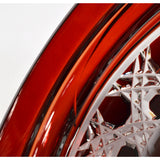 Vintage RUBY RED 'CUT-TO-CLEAR' CRYSTAL JAR Signed "BARTHMANN 1976 100/5" Lovely