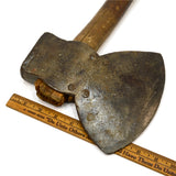 Antique HEWING BROAD AXE by "J. HICKS" Yankee/NY Pattern UNIQUE REPAIR JOB Rare!