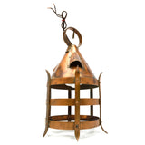 Vintage 'ARTS & CRAFTS' COPPER LIGHT FIXTURE Hanging/Hung PRIMITIVE/ANTIQUE LOOK