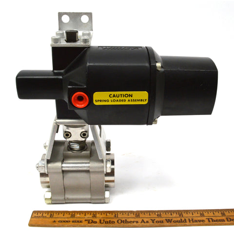New! WHITEY Mo. 133 SR PNEUMATIC ACTUATOR + Swagelok SS-65TF16-133-NO (2-Avail.)