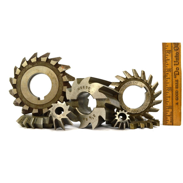 Steampunk SIDE MILLING CUTTER Lot of 7 MILL CUTTERS Brown & Sharpe F&D Morse ++!