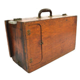 Vintage HOMEMADE WOOD MACHINIST CHEST Unusual & Weird CUSTOM TOOL BOX 4-Drawers!