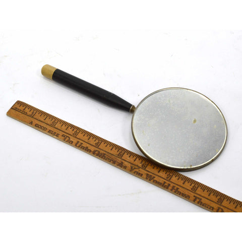 Antique FACE DENTAL INSPECTION MIRROR Ball-Hinge/Folding CELLULOID BACK Art-Deco