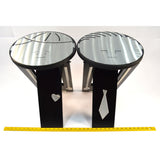 Original FUNCTIONAL ART "STOOLIE" STOOL Lot of 2 F GARBOTZ Son & Daughter Stools