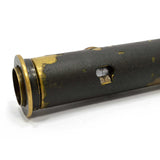 Antique HAND-HELD 5" TELESCOPE Line of Sight JAPANNED BRASS SCOPE Surveying/Navy