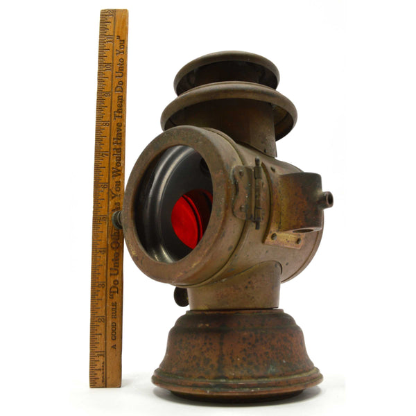 Antique STAGECOACH LIGHT "WESTCHESTER TAIL No. 3" by "N.Y COACH & AUTO LAMP CO."
